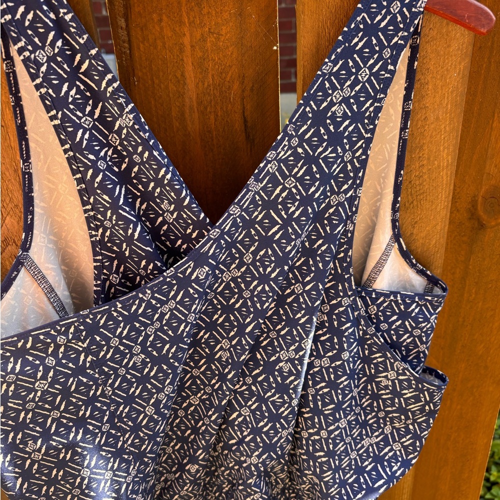 Patagonia Navy Geometric Mini Dress - Picture 6 of 7